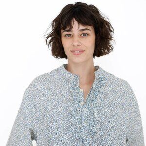 Domi Nightshirt with Ruffles, Muriel, Medium